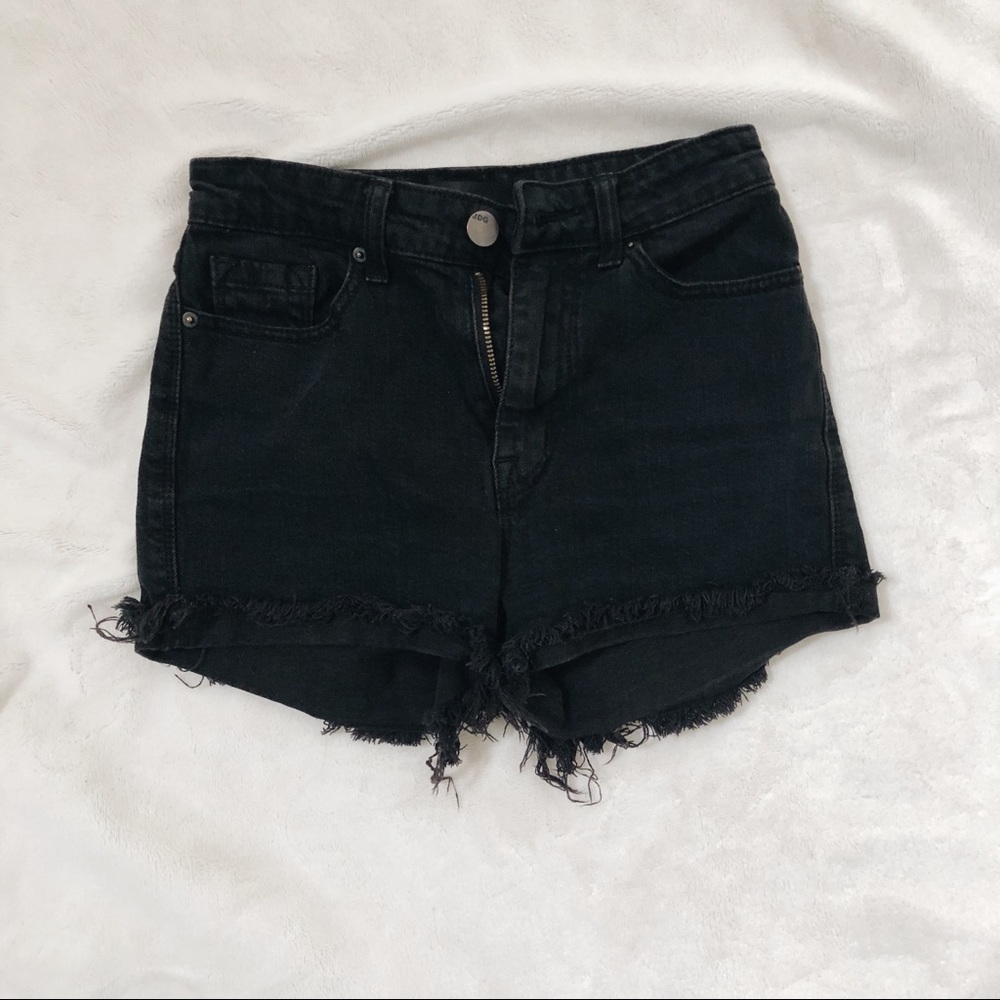 BDG black high waisted shorts